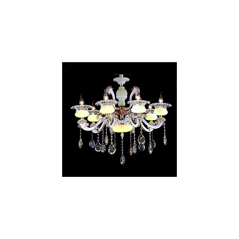 European Style High grade Zinc Alloy Imitation Jade Crystal Pendant