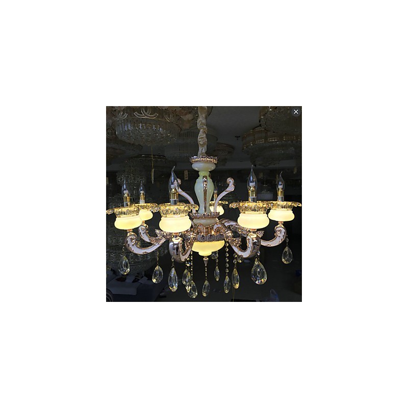 European Style High grade Zinc Alloy Imitation Jade Crystal Pendant