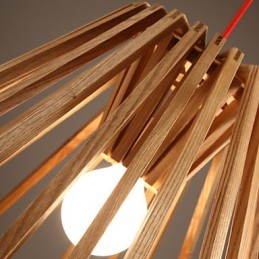 Chandelier Mini Style Traditional Classic Wood Bamboo