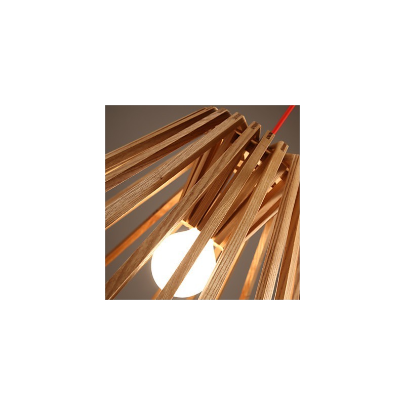 Chandelier Mini Style Traditional Classic Wood Bamboo