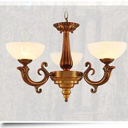 The Chinese Style Marble lamp Chandelier Full Copper lamp Chandelier