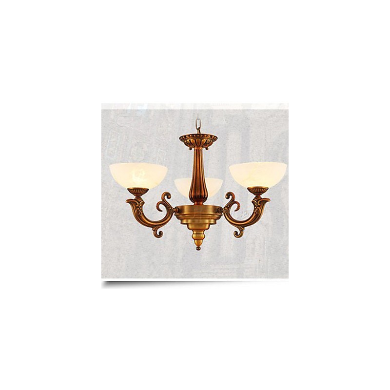 The Chinese Style Marble lamp Chandelier Full Copper lamp Chandelier