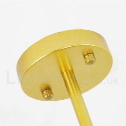 9 Light Modern Contemporary Nordic style Ceiling Lights Copper Plating Chandelier with Gold and White Ball Glass Shade