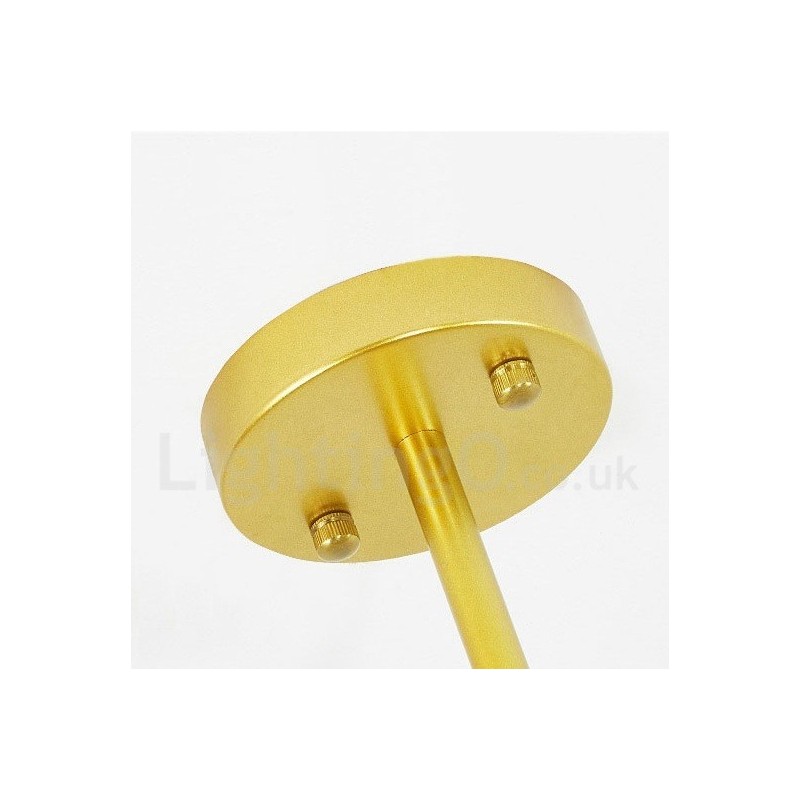 9 Light Modern Contemporary Nordic style Ceiling Lights Copper Plating Chandelier with Gold and White Ball Glass Shade