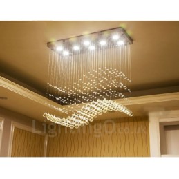 Modern Crystal Ceiling Pendant Light Indoor Chandelier Lighting Lamps Fixtures