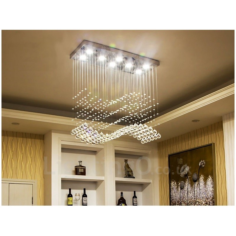 Modern Crystal Ceiling Pendant Light Indoor Chandelier Lighting Lamps Fixtures
