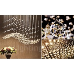 Modern Crystal Ceiling Pendant Light Indoor Chandelier Lighting Lamps Fixtures