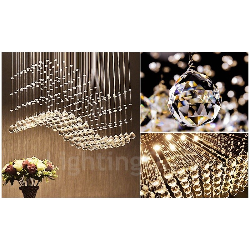 Modern Crystal Ceiling Pendant Light Indoor Chandelier Lighting Lamps Fixtures