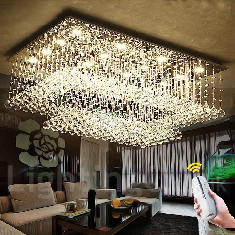 Modern Crystal Ceiling Pendant Light Indoor Chandelier Lighting Lamps Fixtures