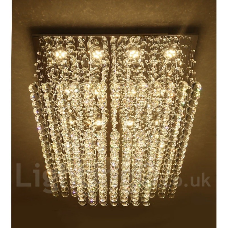 Modern Crystal Ceiling Pendant Light Indoor Chandelier Lighting Lamps Fixtures