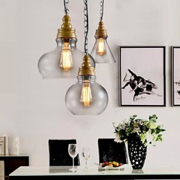 3 Light Modern Contemporary Mini Style Metal Chandelier Pendant Light