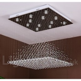 Modern Crystal Ceiling Pendant Light Indoor Chandelier Lighting Lamps Fixture
