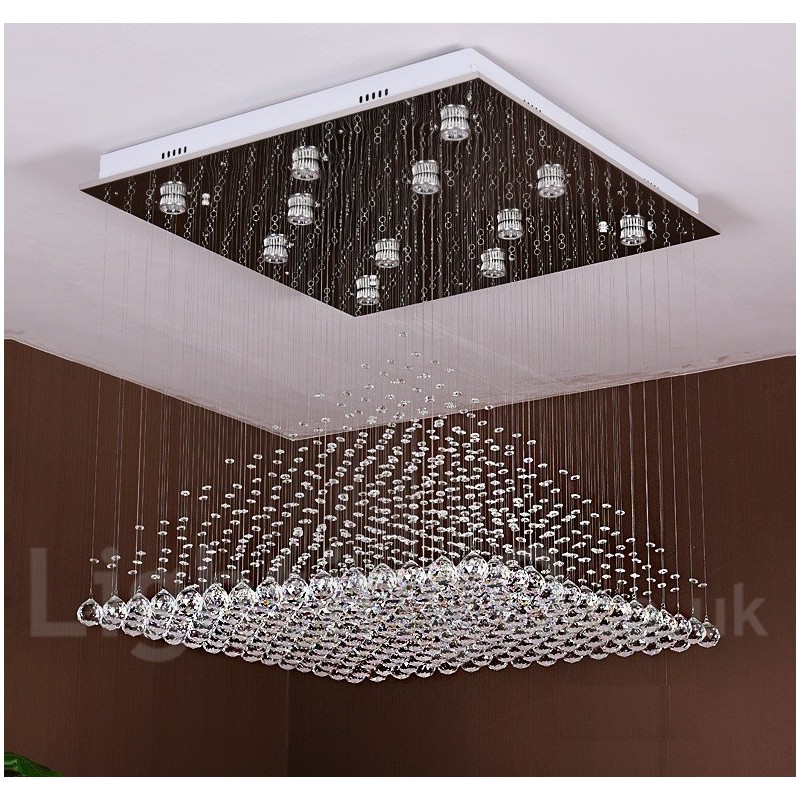 Modern Crystal Ceiling Pendant Light Indoor Chandelier Lighting Lamps Fixture