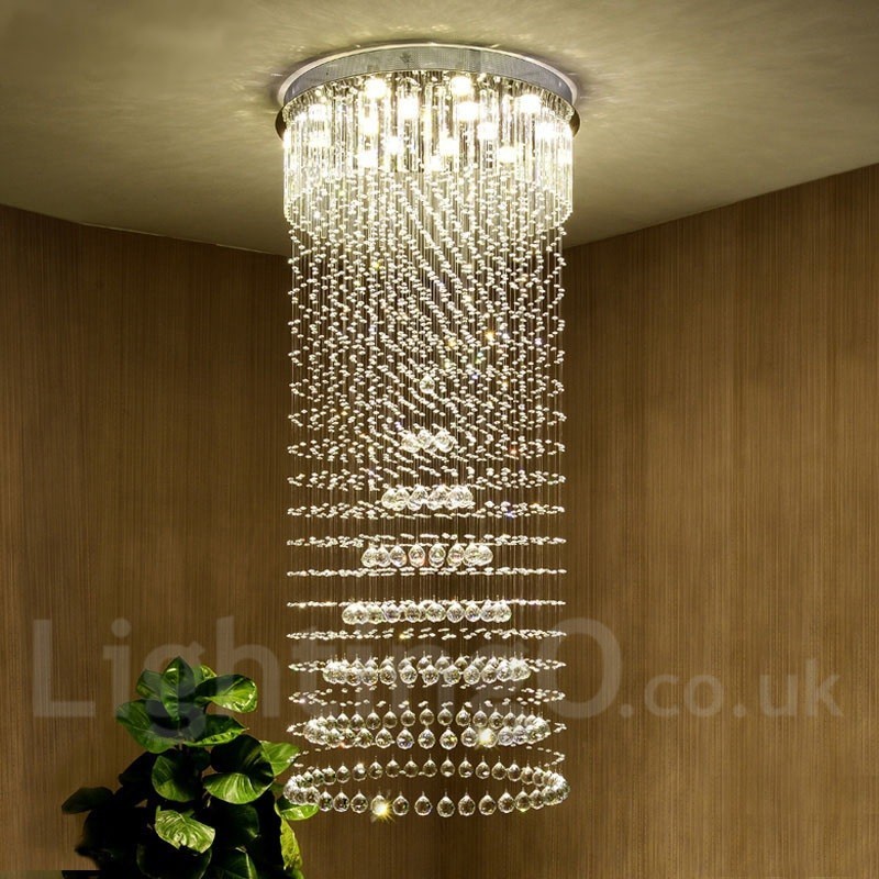 Modern Crystal Ceiling Pendant Light Indoor Chandelier Lighting Lamps Fixtures