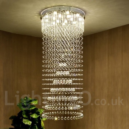 Modern Crystal Ceiling Pendant Light Indoor Chandelier Lighting Lamps Fixtures