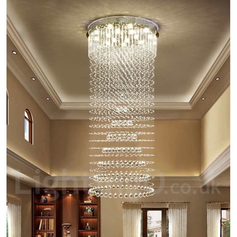 Modern Crystal Ceiling Pendant Light Indoor Chandelier Lighting Lamps Fixtures