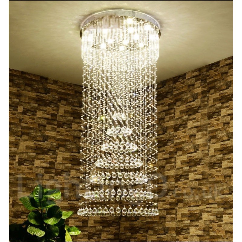 Modern Crystal Ceiling Pendant Light Indoor Chandelier Lighting Lamps Fixtures