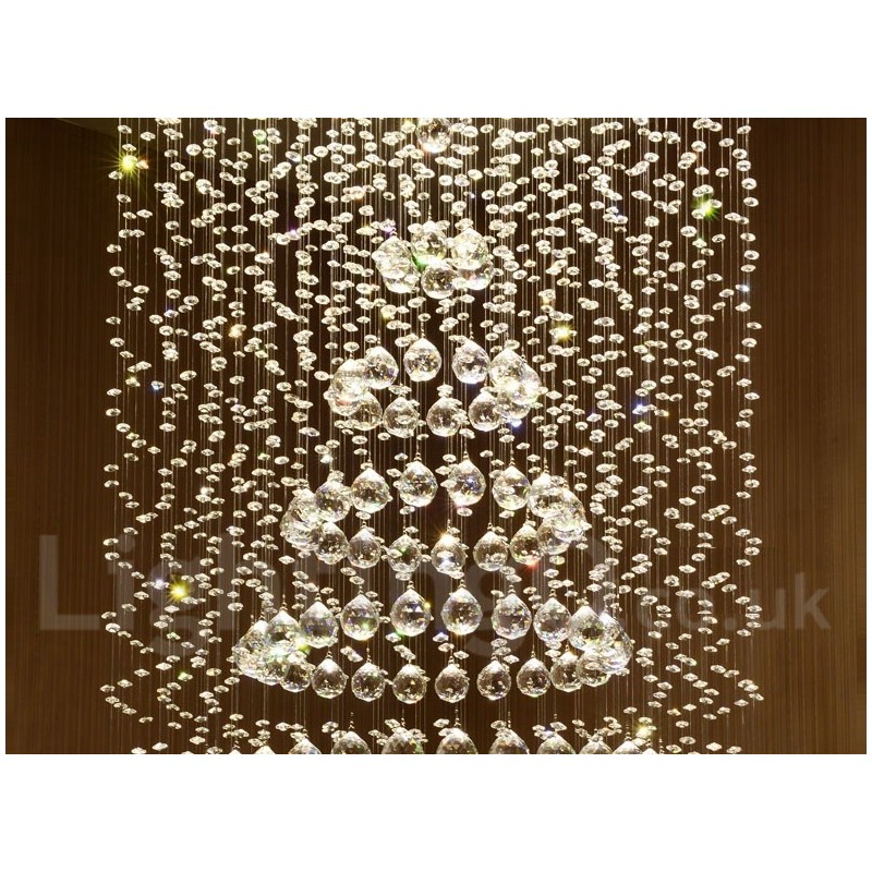 Modern Crystal Ceiling Pendant Light Indoor Chandelier Lighting Lamps Fixtures