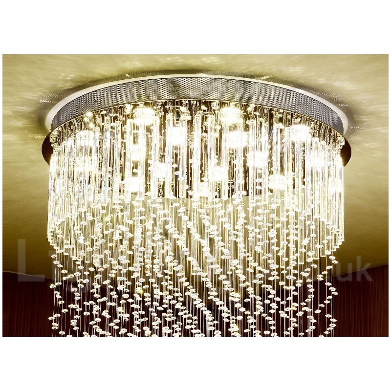 Modern Crystal Ceiling Pendant Light Indoor Chandelier Lighting Lamps Fixtures