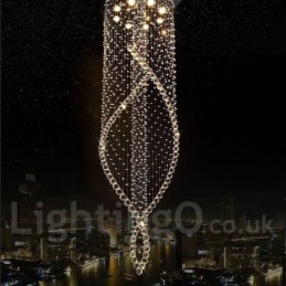 Extra Large Modern Crystal Ceiling Pendant Light Indoor Chandelier Lighting Lamps Fixtures