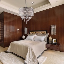 Traditional Classic Crystal Chrome Metal Chandelier