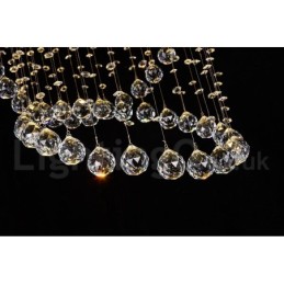 5 Lights Modern Crystal Ceiling Pendant Light Indoor Chandelier Lighting Lamps Fixtures