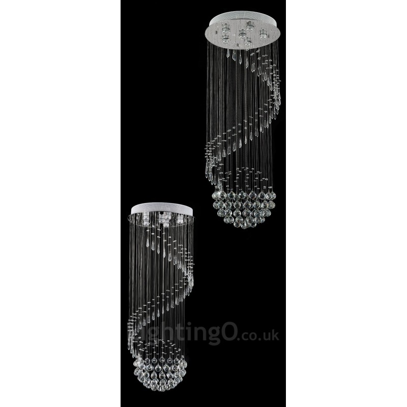 6 Lights Modern Crystal Ceiling Pendant Light Indoor Chandelier Lighting Lamps Fixtures