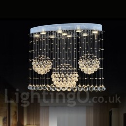 9 Lights Modern Crystal Ceiling Pendant Light Indoor Chandelier Lighting Lamps Fixtures