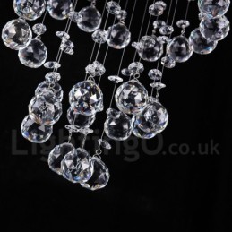 5 Lights Modern Crystal Ceiling Pendant Light Indoor Chandelier Lighting Lamps Fixtures
