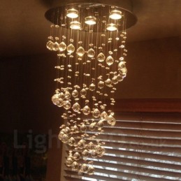 5 Lights Modern Crystal Ceiling Pendant Light Indoor Chandelier Lighting Lamps Fixtures