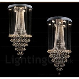 9 Lights Modern Crystal Ceiling Pendant Light Indoor Chandelier Lighting Lamps Fixtures