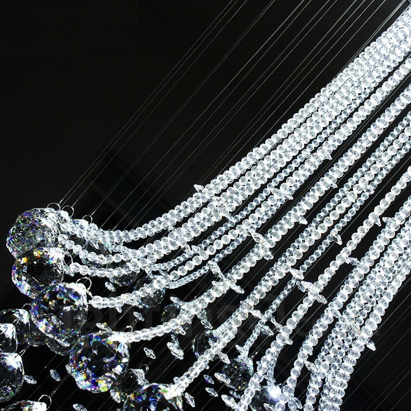 9 Lights Modern Crystal Ceiling Pendant Light Indoor Chandelier Lighting Lamps Fixtures