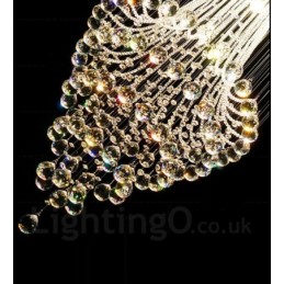 9 Lights Modern Crystal Ceiling Pendant Light Indoor Chandelier Lighting Lamps Fixtures