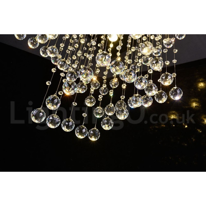 4 Lights Modern Crystal Ceiling Pendant Light Indoor Chandelier Lighting Lamps Fixtures