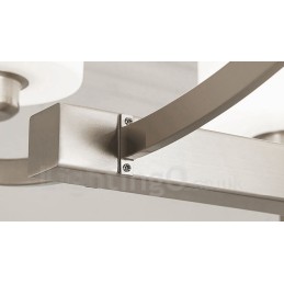 6 Lights Modern Chrome Pendant Light Indoor Chandelier Home Hanging Lighting Lamps Fixtures with Glass Shades