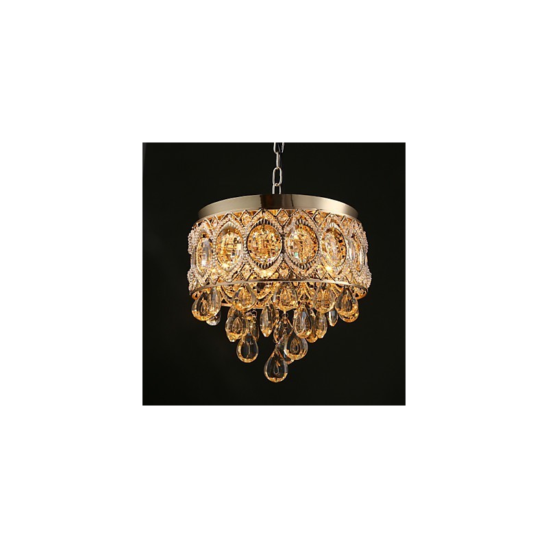 Gold Romantic Champagne Crystal Chandelier