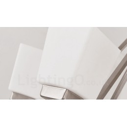 4 Lights Chrome Pendant Light Indoor Modern Chandelier Home Hanging Lighting Lamps Fixtures with Glass Shades