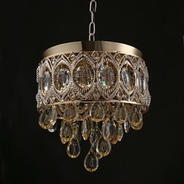 Gold Romantic Champagne Crystal Chandelier