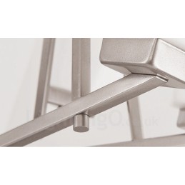 6 Lights Chrome Pendant Light Indoor Modern Chandelier Home Hanging Lighting Lamps Fixtures with Glass Shades