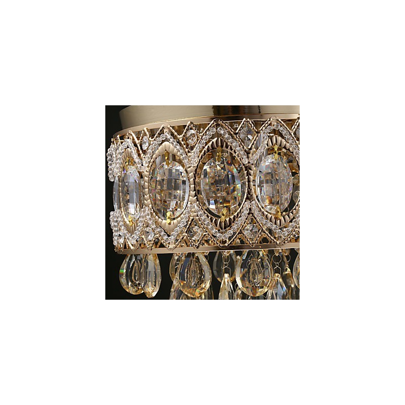 Gold Romantic Champagne Crystal Chandelier