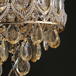 Gold Romantic Champagne Crystal Chandelier