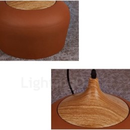 1 Light Modern Contemporary Pendant Light Pendant Lamp with White Red Blue Shade