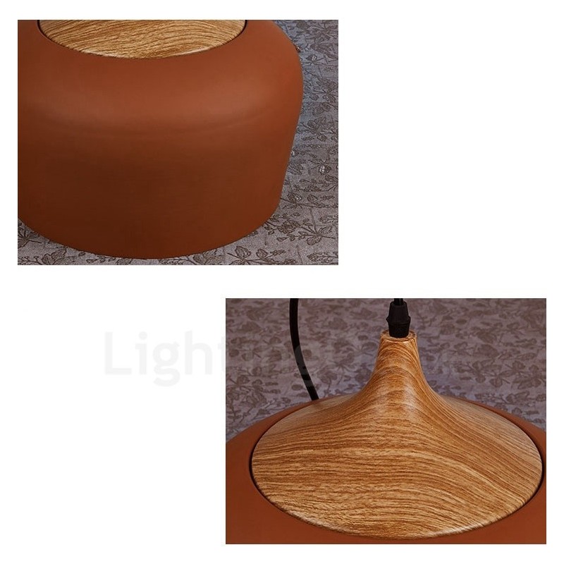 1 Light Modern Contemporary Pendant Light Pendant Lamp with White Red Blue Shade