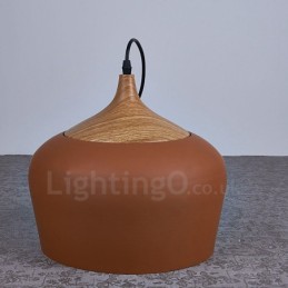 1 Light Modern Contemporary Pendant Light Pendant Lamp with White Red Blue Shade