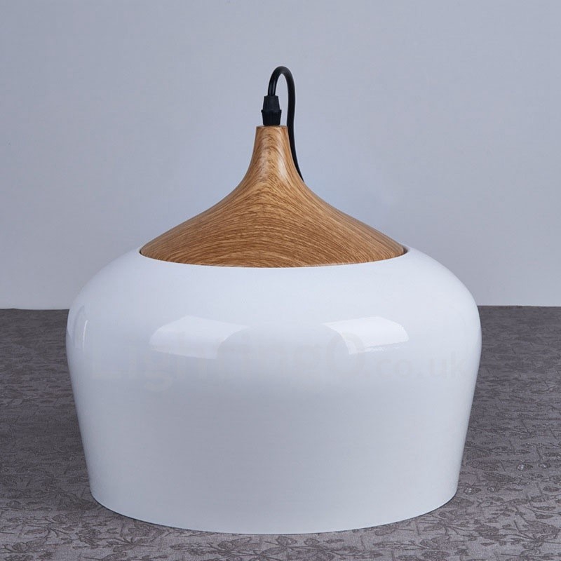 1 Light Modern Contemporary Pendant Light Pendant Lamp with White Red Blue Shade