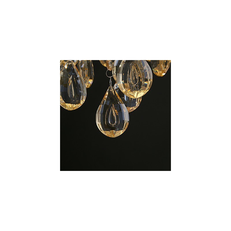 Gold Romantic Champagne Crystal Chandelier