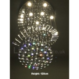 9 Lights Modern K9 Crystal Ceiling Pendant Light Indoor Chandelier Lighting Lamps Fixtures