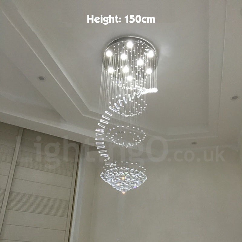 9 Lights Modern K9 Crystal Ceiling Pendant Light Indoor Chandelier Lighting Lamps Fixtures