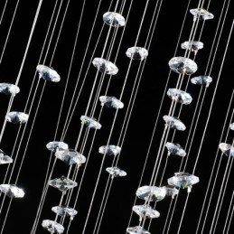 15 Lights Modern K9 Crystal Ceiling Pendant Light Indoor Chandelier Lighting Lamps Fixtures