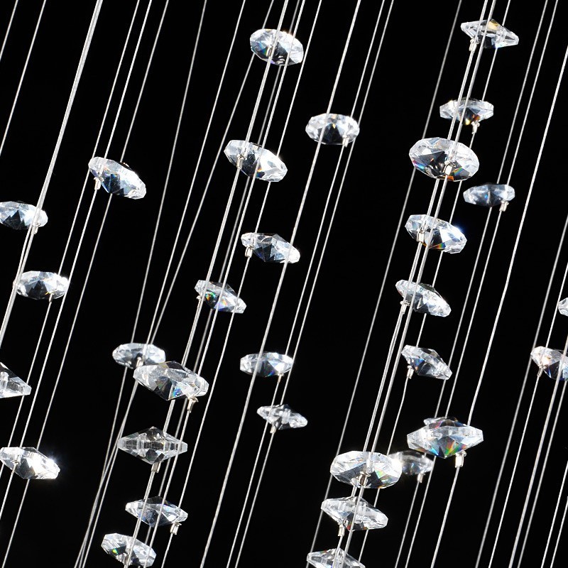 15 Lights Modern K9 Crystal Ceiling Pendant Light Indoor Chandelier Lighting Lamps Fixtures